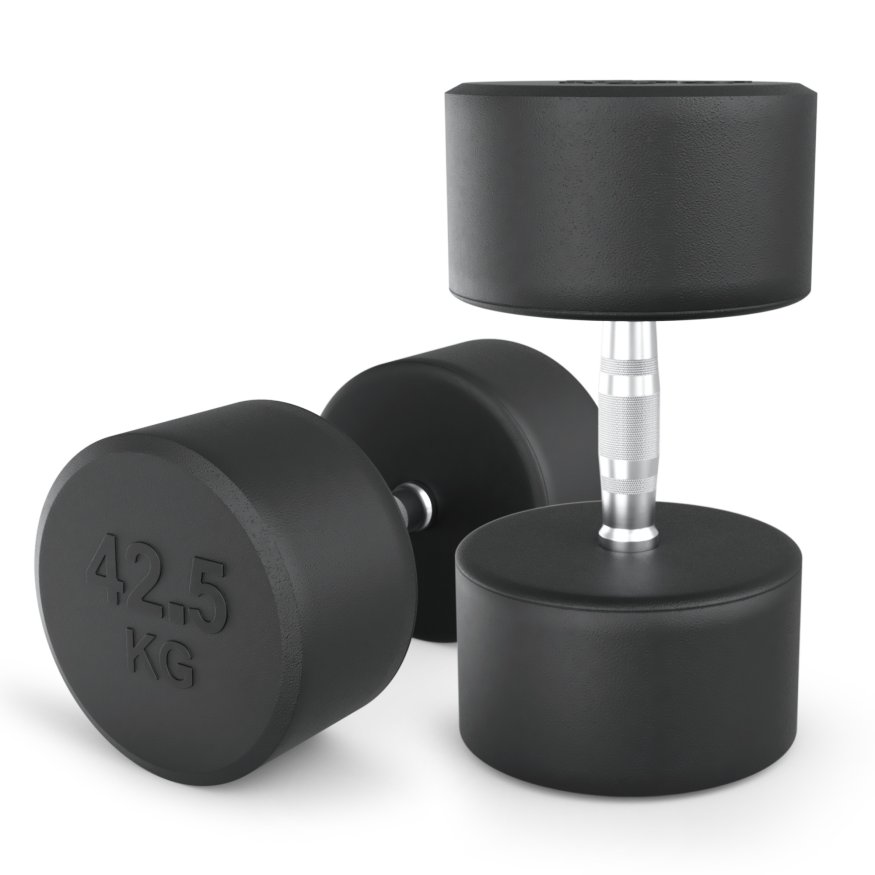 Гантель UNIX Fit PRO круглая обрезиненная 42,5 кг, 2 шт.