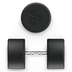 Гантель UNIX Fit PRO круглая обрезиненная 42,5 кг, 2 шт.