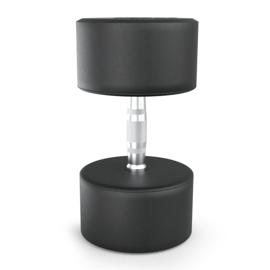 Гантель UNIX Fit PRO круглая обрезиненная 42,5 кг, 2 шт.