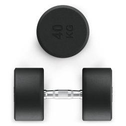 Гантель UNIX Fit PRO круглая обрезиненная 40 кг, 2 шт.