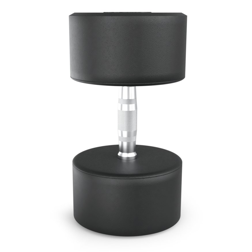 Гантель UNIX Fit PRO круглая обрезиненная 40 кг, 2 шт.