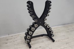 Стойка для хромированных гантелей X-образная Hasttings Digger HD71C1A