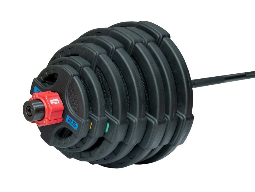 Штанга олимпийская 215 кг (диски с двумя хватами, черный гриф)