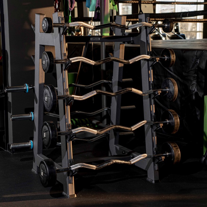 Набор изогнутых штанг POWER (шаг 5 кг, 5 шт) PROFI-FIT 10-30 кг