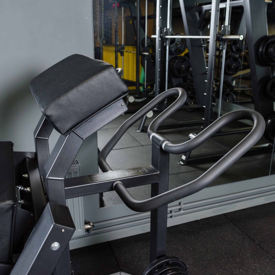 D955 Сгибание ног стоя, рычаги серые