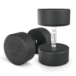 Гантель UNIX Fit PRO круглая обрезиненная 37,5 кг, 2 шт.