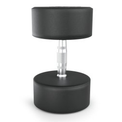 Гантель UNIX Fit PRO круглая обрезиненная 37,5 кг, 2 шт.