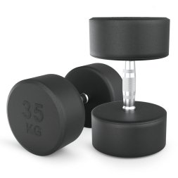 Гантель UNIX Fit PRO круглая обрезиненная 35 кг, 2 шт.