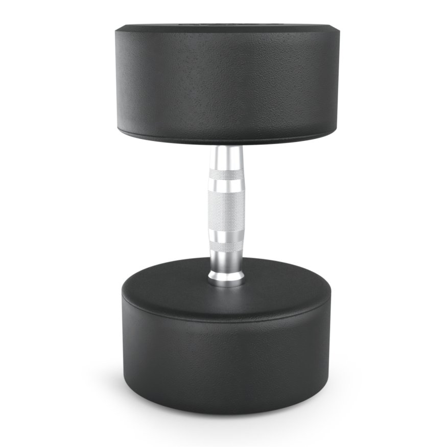 Гантель UNIX Fit PRO круглая обрезиненная 35 кг, 2 шт.