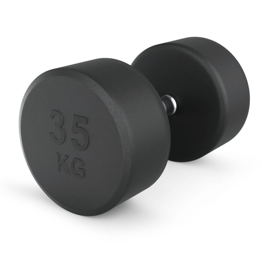 Гантель UNIX Fit PRO круглая обрезиненная 35 кг, 2 шт.