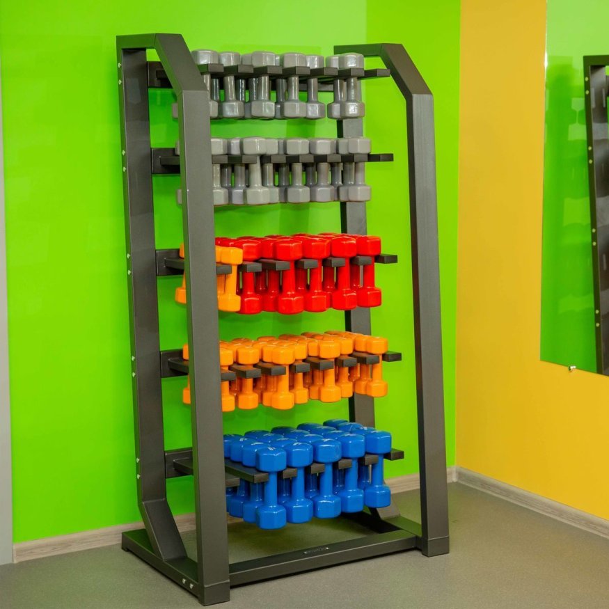 A2510 Стойка для гантелей (на 60 пар, вертикальная) TANGEN