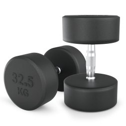 Гантель UNIX Fit PRO круглая обрезиненная 32,5 кг, 2 шт.