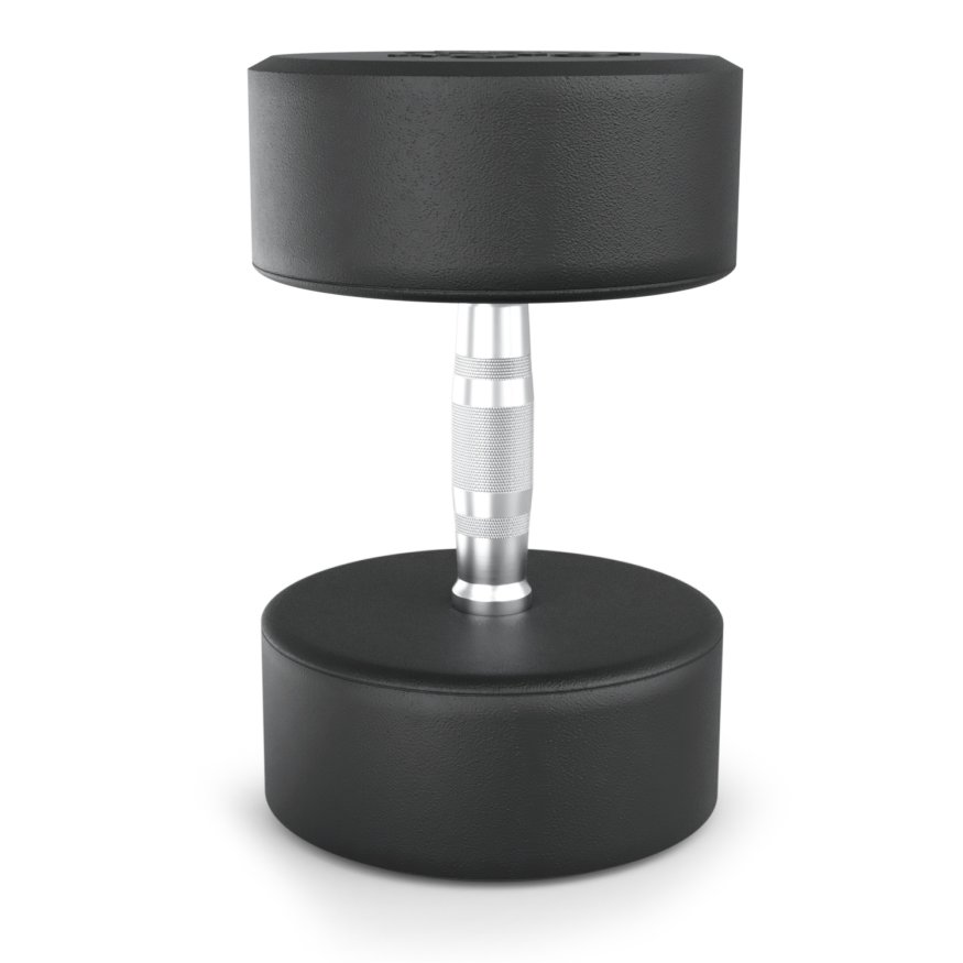 Гантель UNIX Fit PRO круглая обрезиненная 32,5 кг, 2 шт.