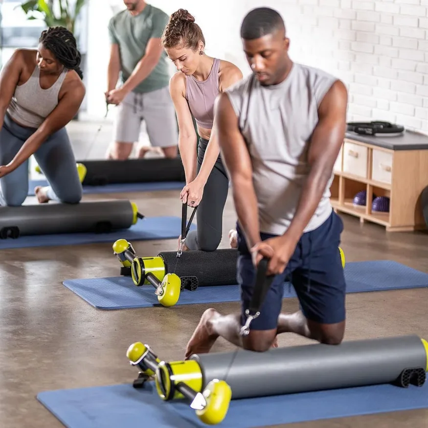 Многофункциональный ролик BALANCED BODY MOTR серый/желтый