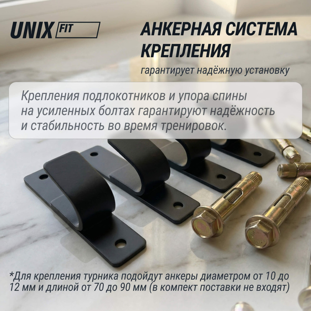 Турник настенный 3 в 1 Unix Fit PULL UP 200
