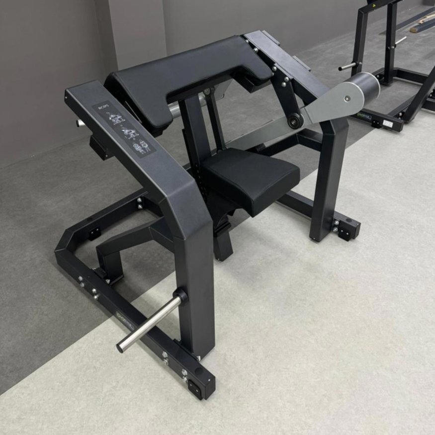 D970 Бицепс-машина сидя, рычаги серые