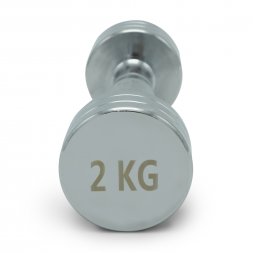 Гантель UNIX Fit PRO круглая хромированная 2 кг / шт.