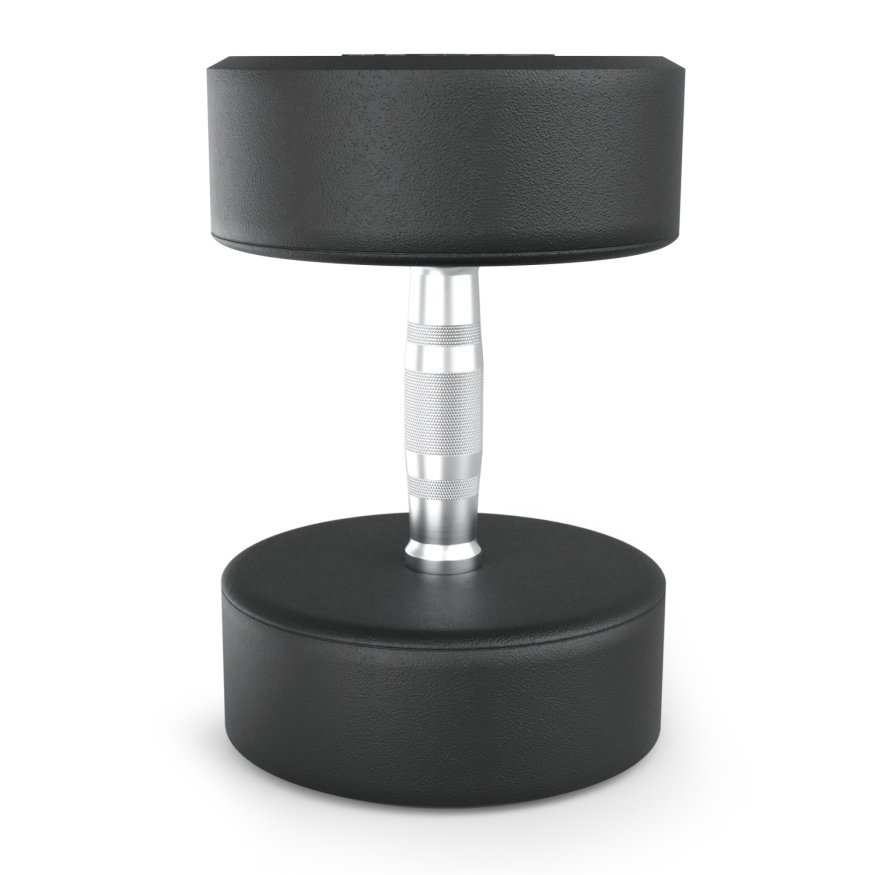 Гантель UNIX Fit PRO круглая обрезиненная 30 кг, 2 шт.