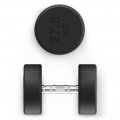 Гантель UNIX Fit PRO круглая обрезиненная 27,5 кг, 2 шт.