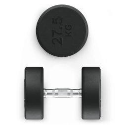 Гантель UNIX Fit PRO круглая обрезиненная 27,5 кг, 2 шт.