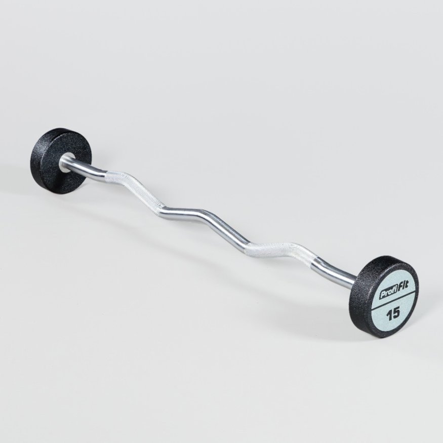 Набор изогнутых полиуретановых штанг LEVEL (шаг 5 кг, 5 шт) PROFI-FIT 10-30 кг