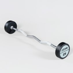 Набор изогнутых полиуретановых штанг LEVEL (шаг 5 кг, 5 шт) PROFI-FIT 10-30 кг