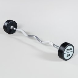 Набор изогнутых полиуретановых штанг LEVEL (шаг 5 кг, 5 шт) PROFI-FIT 10-30 кг