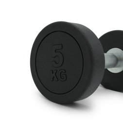 Гантель UNIX Fit PRO круглая обрезиненная 5 кг / шт.