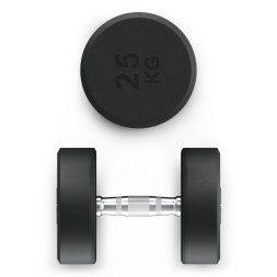Гантель UNIX Fit PRO круглая обрезиненная 25 кг, 2 шт.