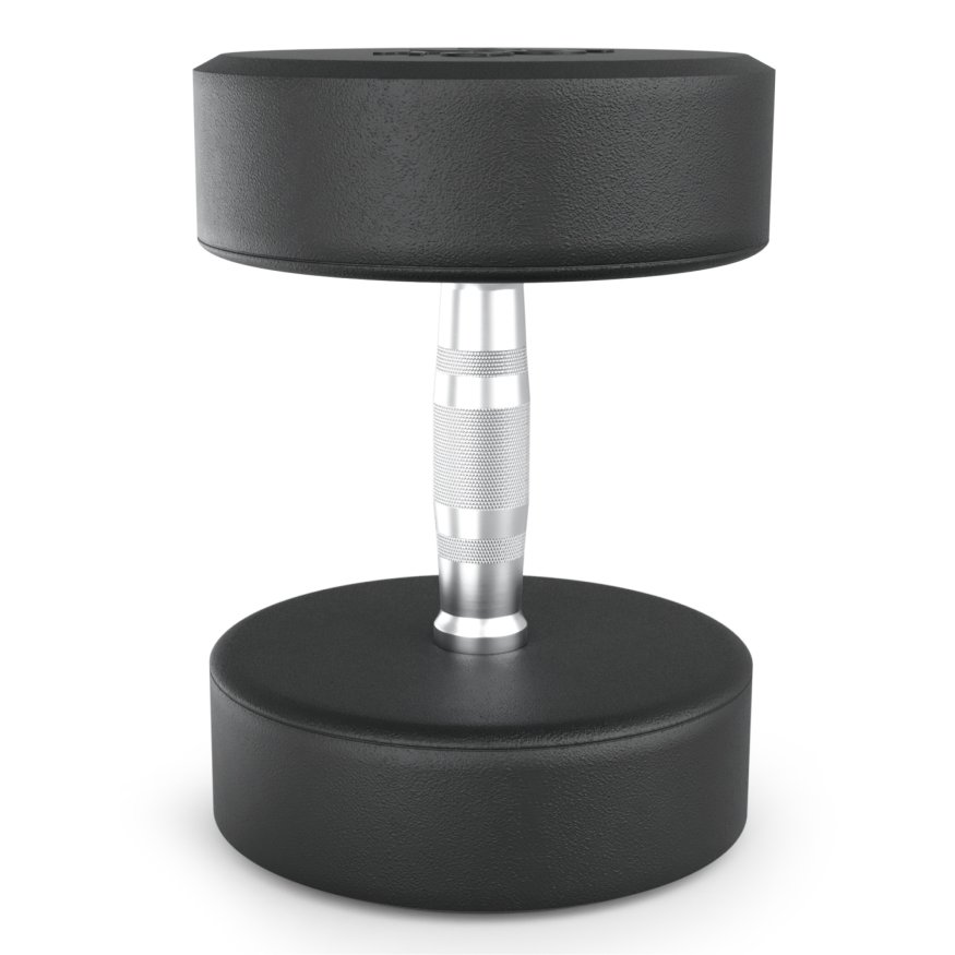 Гантель UNIX Fit PRO круглая обрезиненная 25 кг, 2 шт.