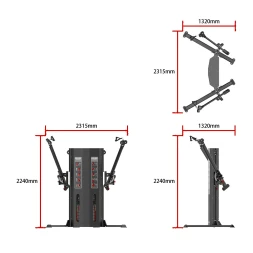 Двойная регулируемая тяга Smith Fitness Excellence RE8046