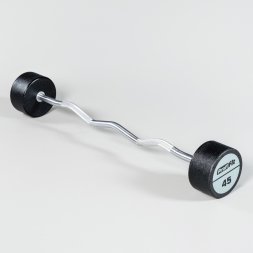 Набор изогнутых полиуретановых штанг LEVEL (шаг 5 кг, 5 шт) PROFI-FIT 35-55 кг