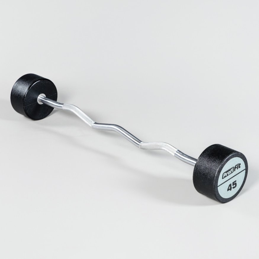 Набор изогнутых полиуретановых штанг LEVEL (шаг 5 кг, 5 шт) PROFI-FIT 35-55 кг