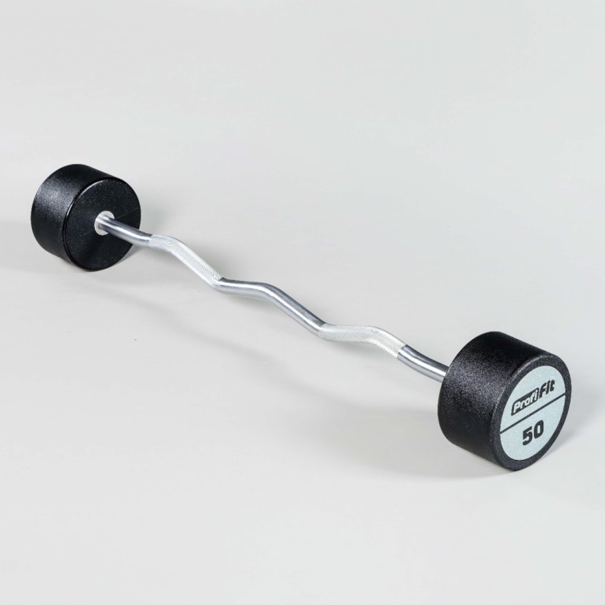 Набор изогнутых полиуретановых штанг LEVEL (шаг 5 кг, 5 шт) PROFI-FIT 35-55 кг