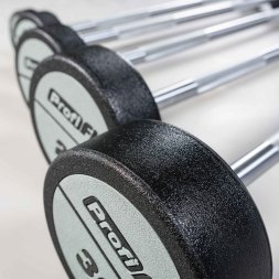 Набор прямых полиуретановых штанг LEVEL (шаг 5 кг, 5 шт) PROFI-FIT 10-30 кг