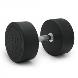 Гантель UNIX Fit PRO круглая обрезиненная 30 кг / шт.