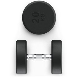 Гантель UNIX Fit PRO круглая обрезиненная 20 кг, 2 шт.