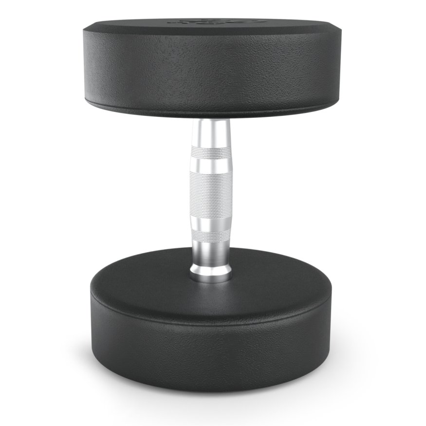 Гантель UNIX Fit PRO круглая обрезиненная 20 кг, 2 шт.