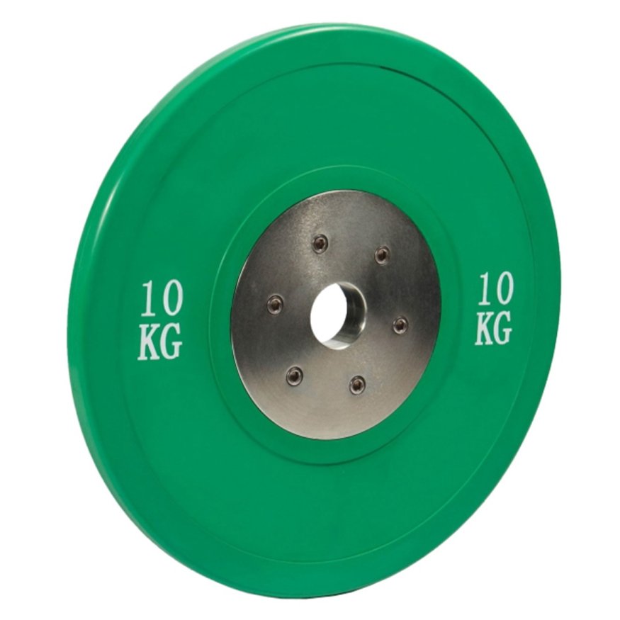 Диск профессиональный обрезиненный цветной D51 мм PROFI-FIT 10 кг