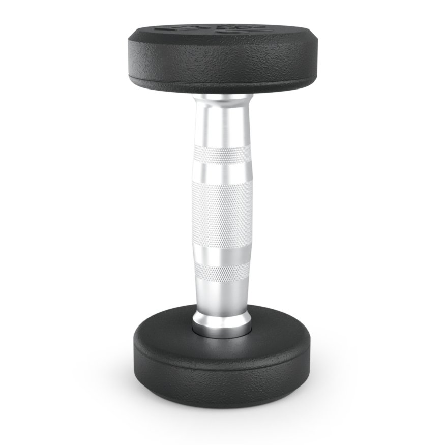 Гантель UNIX Fit PRO круглая обрезиненная 2,5 кг, 2 шт.