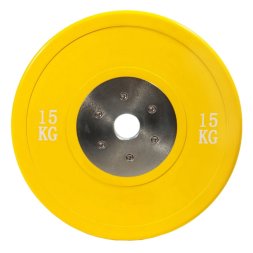 Диск профессиональный обрезиненный цветной D51 мм PROFI-FIT 15 кг