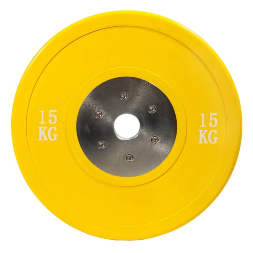 Диск профессиональный обрезиненный цветной D51 мм PROFI-FIT 15 кг