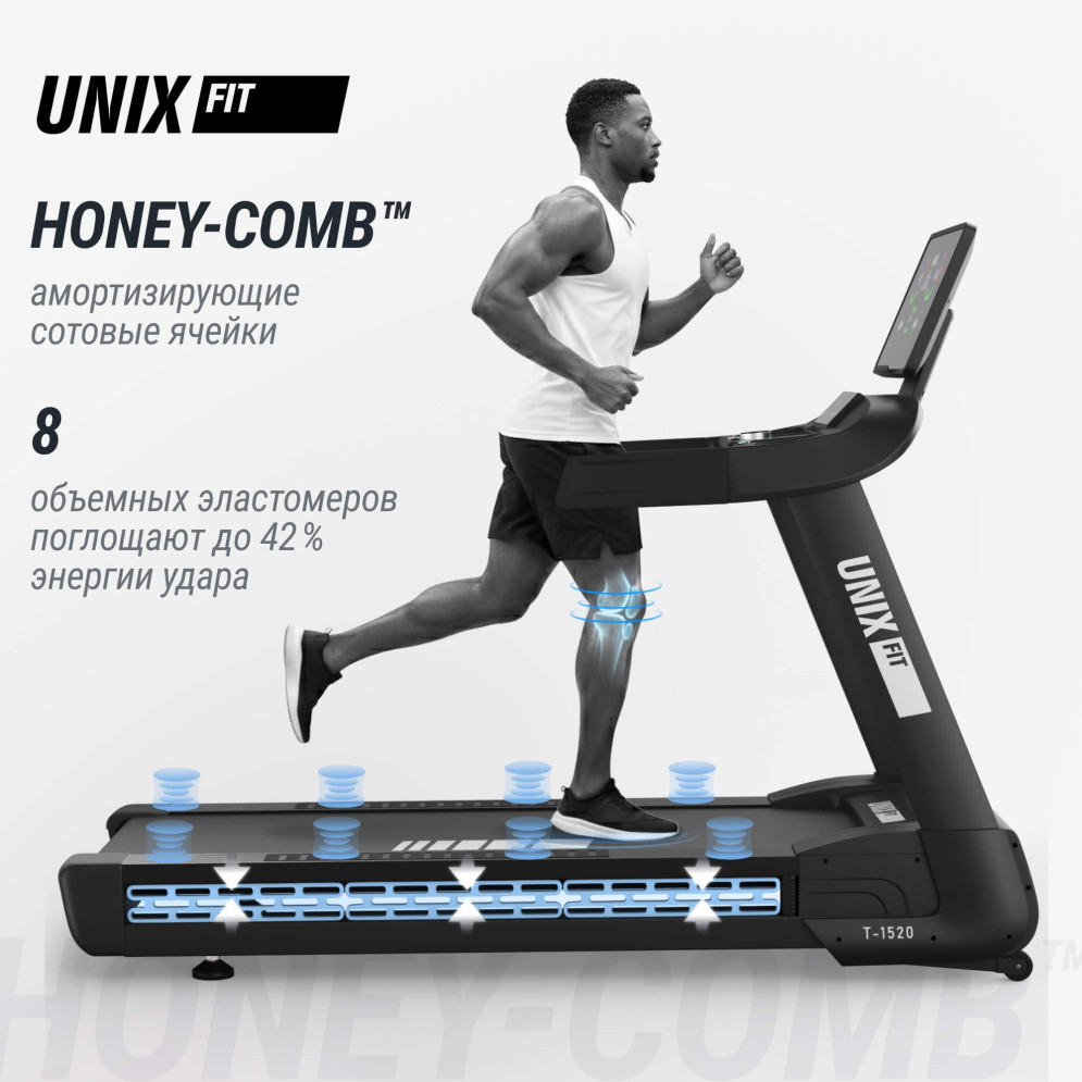 Беговая дорожка UNIX Fit T-1520 PRO (LED)