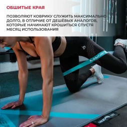 Гимнастический коврик LIVEPRO NBR Sports Mat 185 х 80 х 1 см, серый/синий