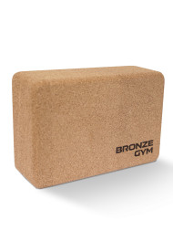 Блок для йоги BRONZE GYM, 23х15х7, 5 см., пробка