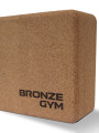 Блок для йоги BRONZE GYM, 23х15х7, 5 см., пробка
