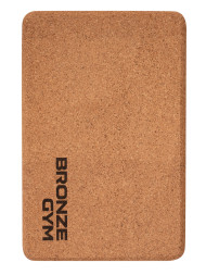 Блок для йоги BRONZE GYM, 23х15х7, 5 см., пробка
