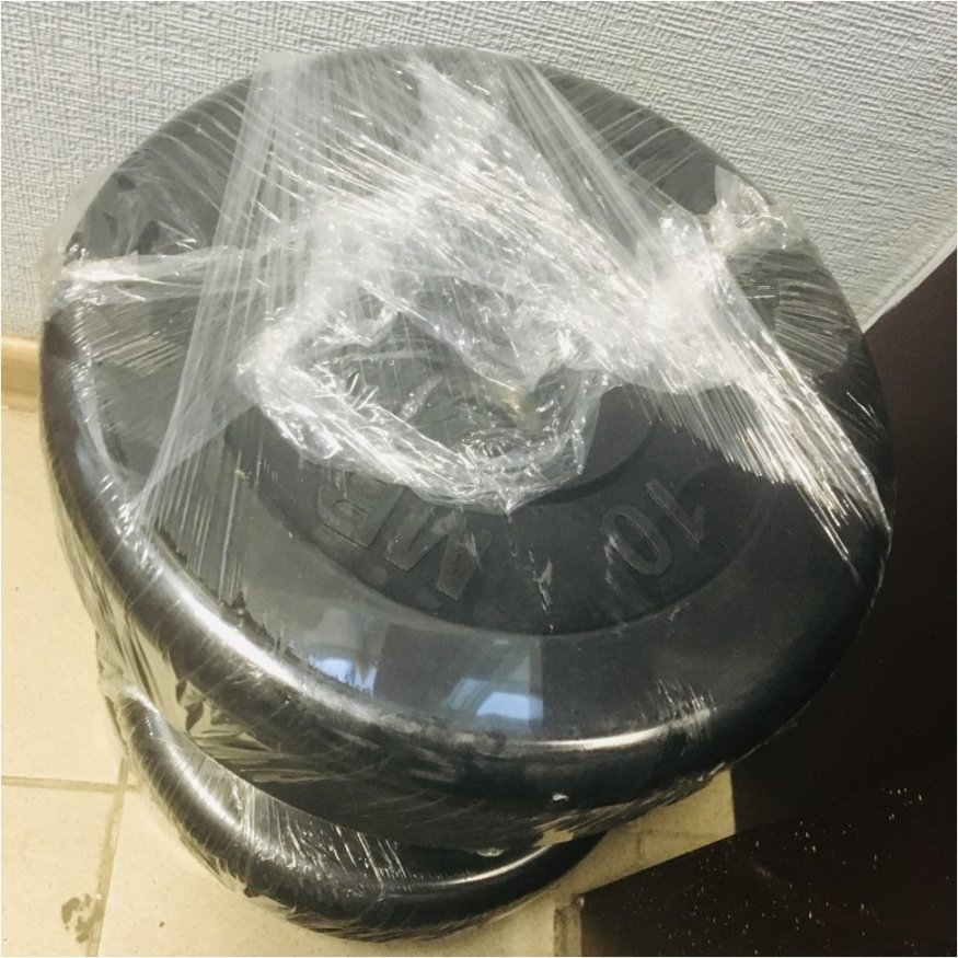 Блин &amp;quot;Стандарт&amp;quot; обрезиненный черный MB 10 кг ф50 мм