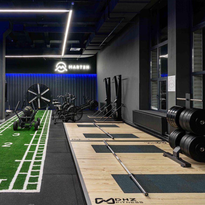 Помост тяжелоатлетический DHZ 2500х2500х100 мм