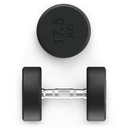 Гантель UNIX Fit PRO круглая обрезиненная 17,5 кг, 2 шт.